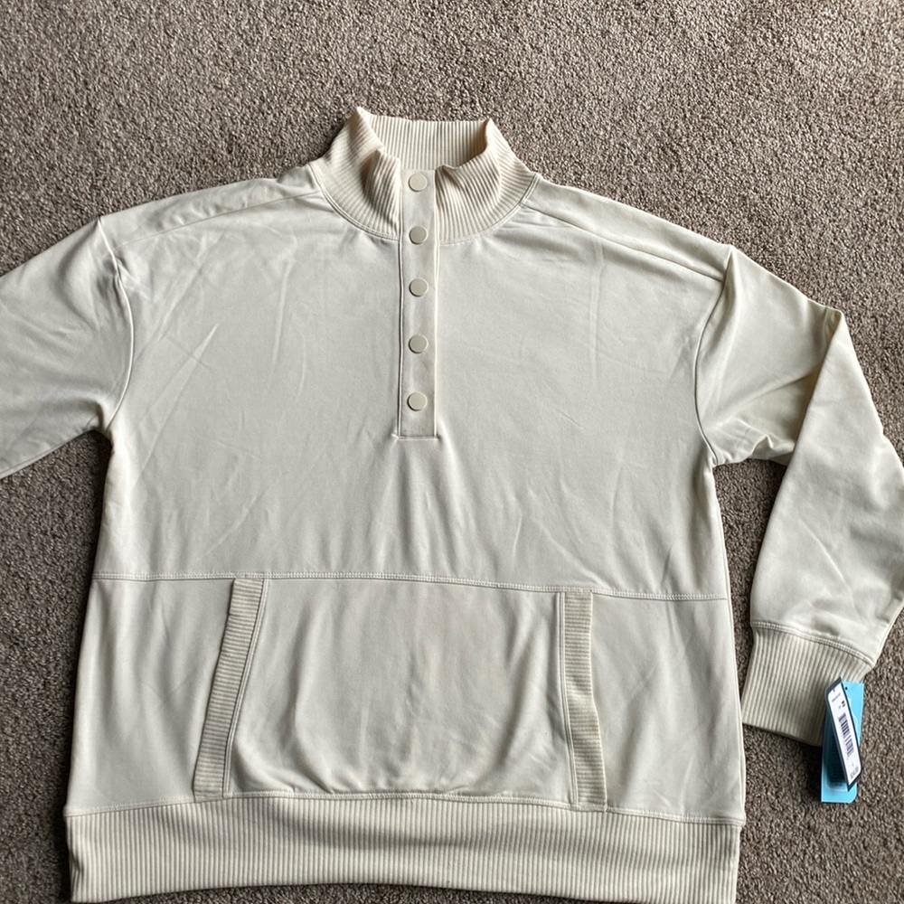 NWT Large Womens Quarter Zip Sweatshirt
